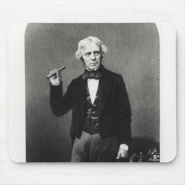Mousepad Retrato de Michael Faraday (Frente)