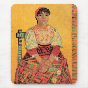Mousepad Retrato de Mulher Italiana por Vincent van Gogh