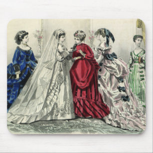 Mousepad Retrato de Noiva de Casamento de Casal Vitoriano A