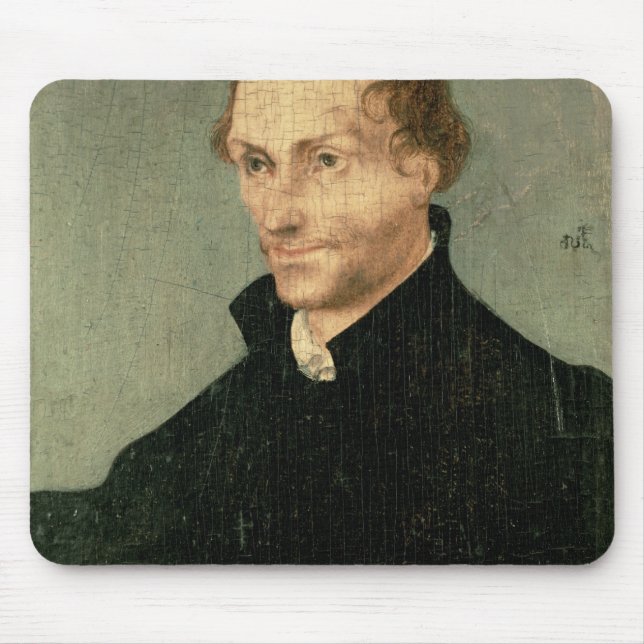 Mousepad Retrato de Philipp Melanchthon, 1532 (Frente)
