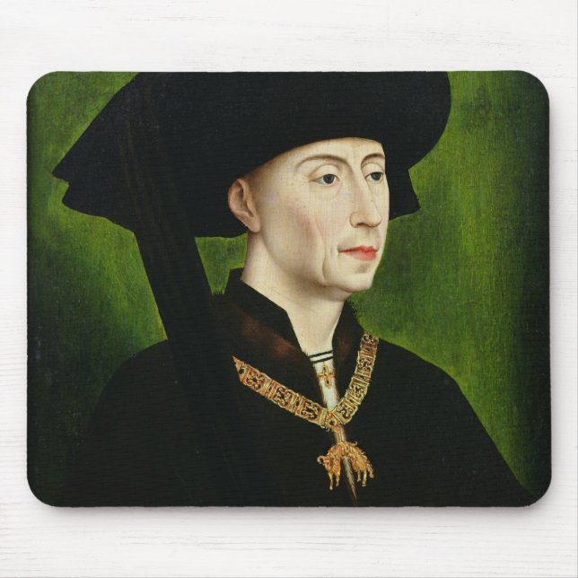 Mousepad Retrato de Philippe le Bon Duc de Bourgogne (Frente)