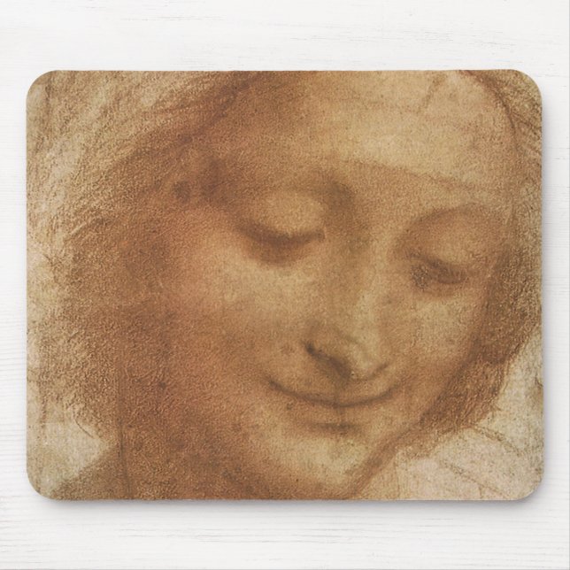 Mousepad Retrato de Santo Anne de Leonardo da Vinci (Frente)