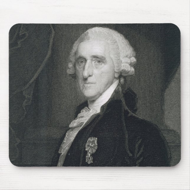 Mousepad Retrato de Thomas McKean, gravado por Thomas B.W (Frente)