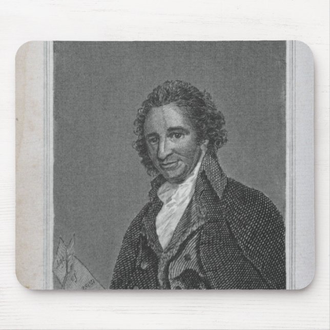 Mousepad Retrato de Thomas Paine do volume mim (Frente)