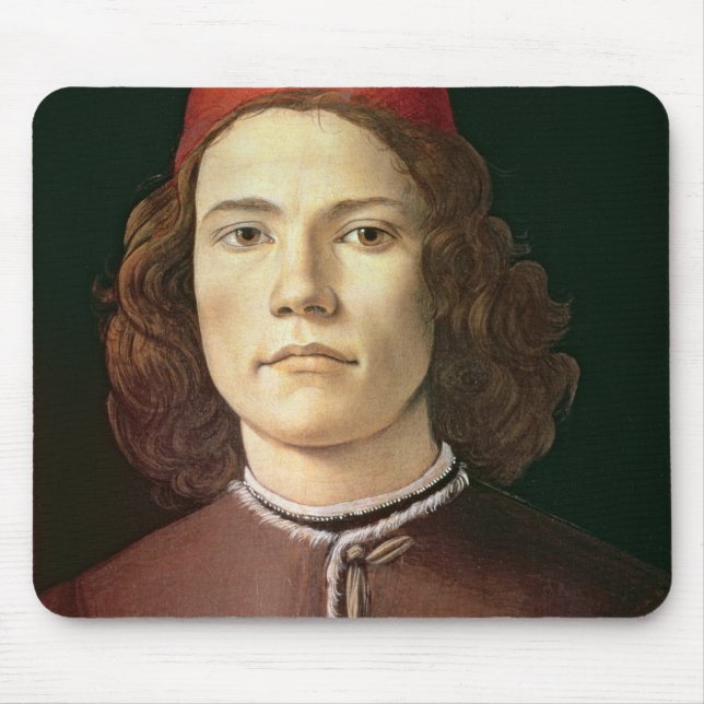 Mousepad Retrato de um homem novo, c.1480-85 (Frente)