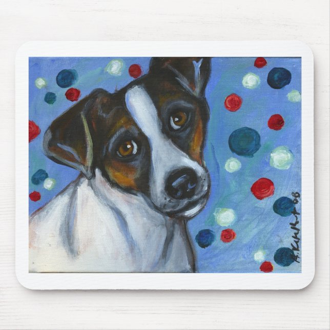 Mousepad Retrato de um Jack Russell (Frente)