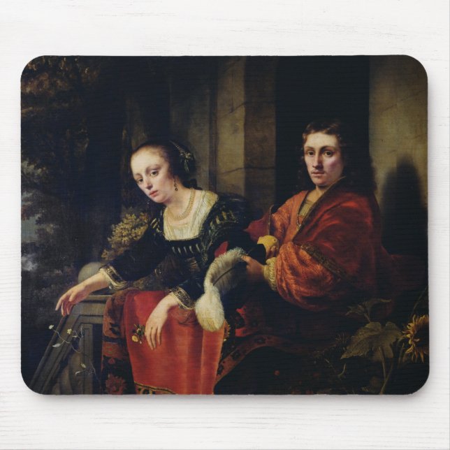 Mousepad Retrato de um marido e de uma esposa, 1654 (Frente)