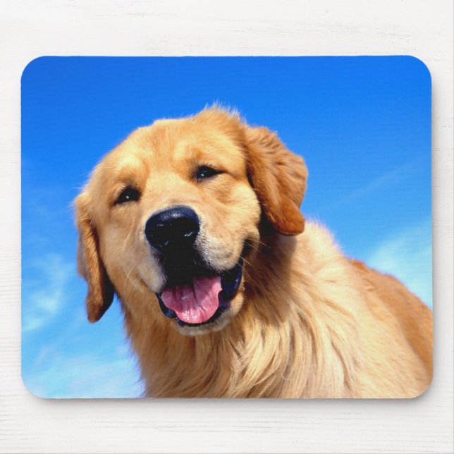 Mousepad Retrato de um Ouro Retriever (Frente)
