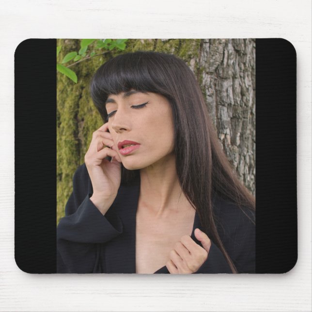 Mousepad Retrato de uma bela moça (Frente)