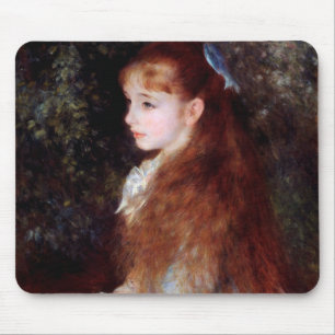 Mousepad Retrato de uma garota com fita azul, Renoir