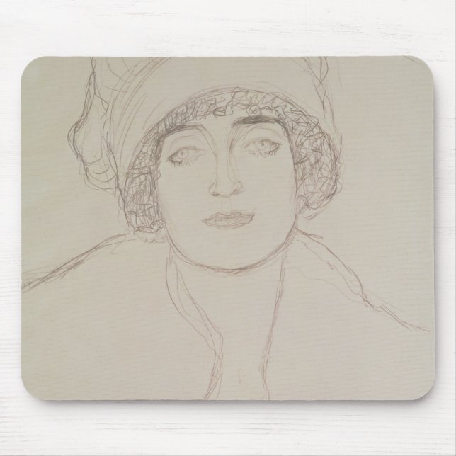 Mousepad Retrato de uma jovem mulher (Frente)