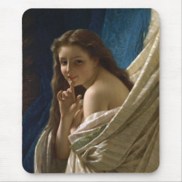 Mousepad Retrato de uma jovem mulher lindamente sedutora