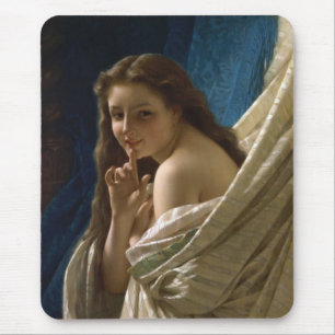 Mousepad Retrato de uma jovem mulher lindamente sedutora