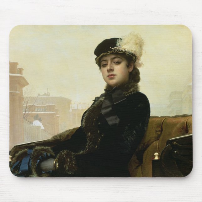 Mousepad Retrato de uma mulher desconhecida, 1883 (Frente)