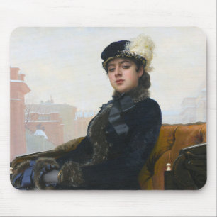 Mousepad Retrato de uma Mulher Desconhecida, Ivan Kramskoi