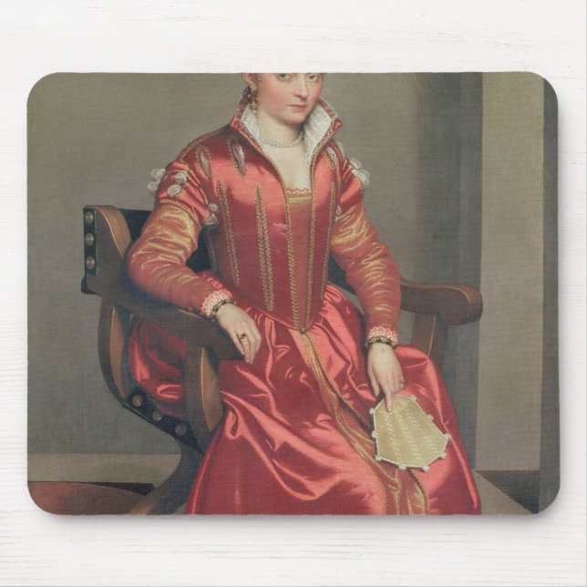 Mousepad Retrato de uma senhora, c.1555-60 (Frente)