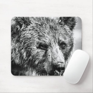 Mousepad Retrato de urso pardo