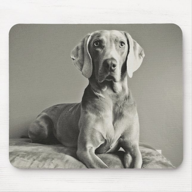 Mousepad Retrato de Weimaraner (Frente)