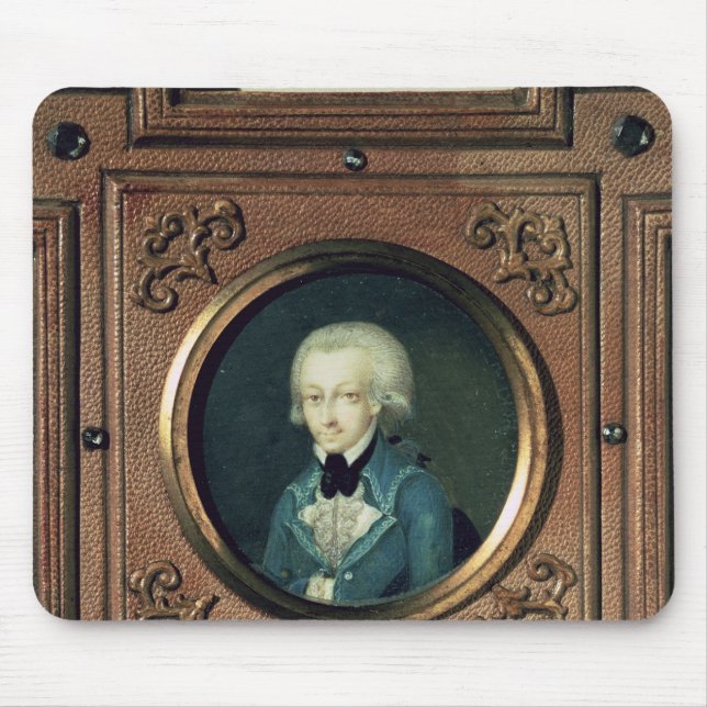 Mousepad Retrato de Wolfgang Amadeus Mozart, 1773 (Frente)