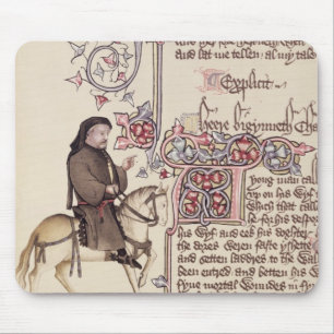 Mousepad Retrato do fac-símile de Geoffrey Chaucer de