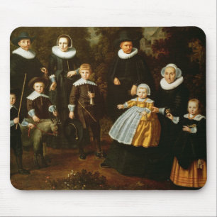Mousepad Retrato do grupo de três gerações da