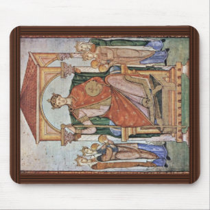 Mousepad Retrato do imperador Otto Ii, com os símbolos de