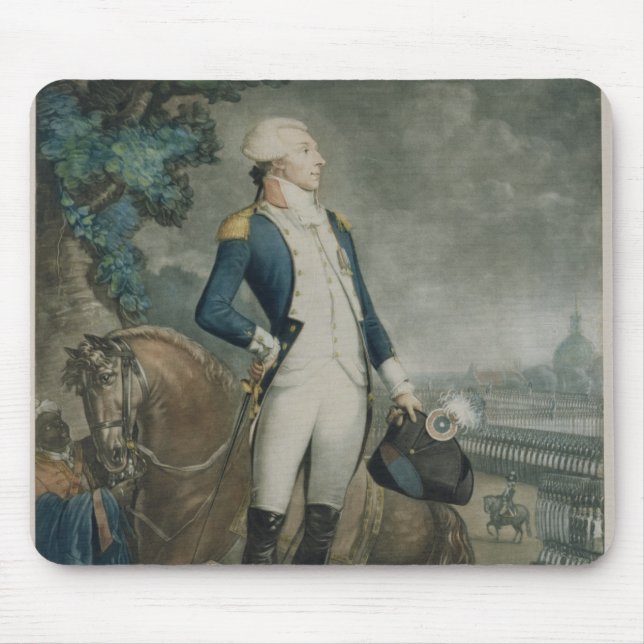 Mousepad Retrato do marquês de La Fayette (Frente)