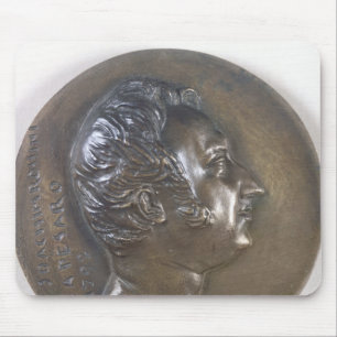 Mousepad Retrato do medalhão de Gioacchino Rossini 1829