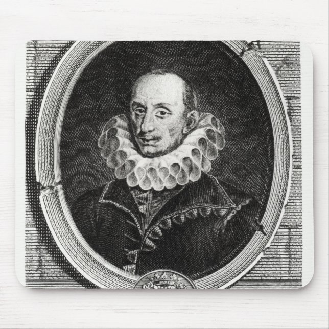 Mousepad Retrato do medalhão de Pierre de Bourdeille (Frente)
