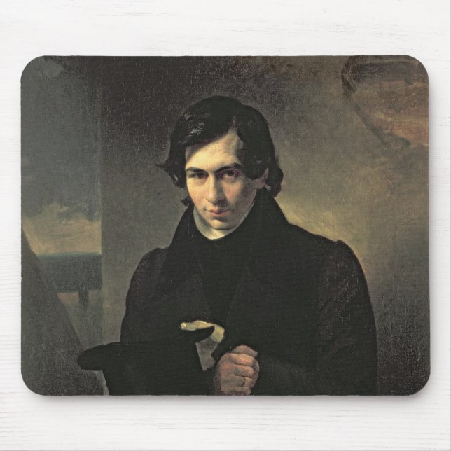 Mousepad Retrato do russo Nestor Kukolnik autor (Frente)