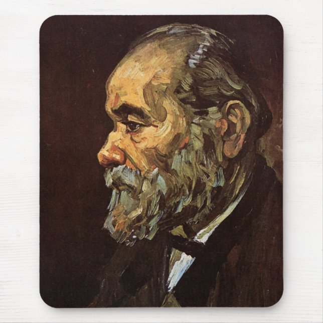 Mousepad Retrato do Velho com a Barba de Vincent van Gogh (Frente)