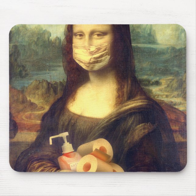 Mousepad Retrato do vírus Corona (Frente)