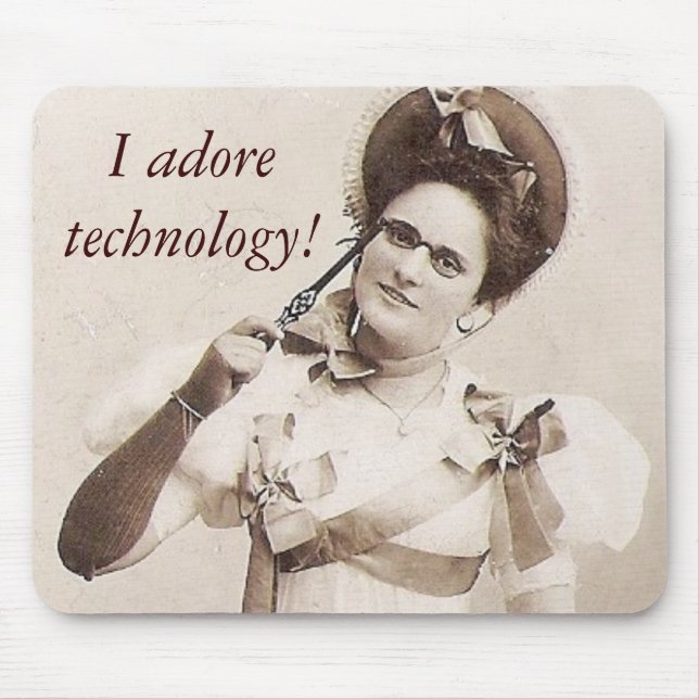 Mousepad Retrato dos 1800s do divertimento de Europa (Frente)