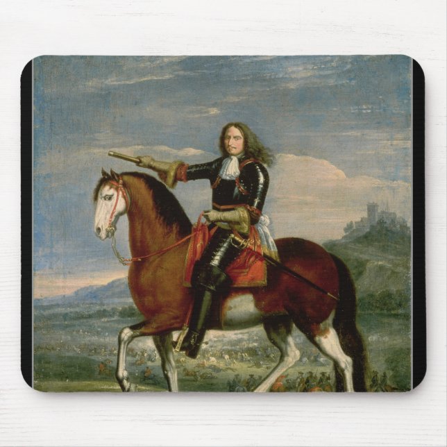 Mousepad Retrato equestre (Frente)