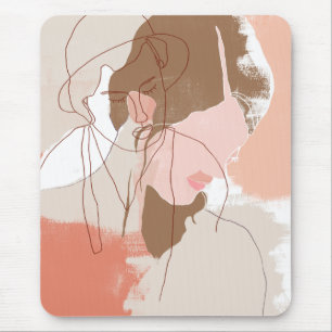 Mousepad Retrato feminino Pintado