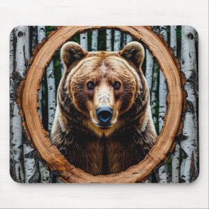 Mousepad Retrato impressionante de urso