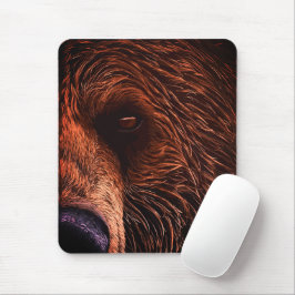 Mousepad Retrato Majestoso de Urso – Arte de Animal Selvage