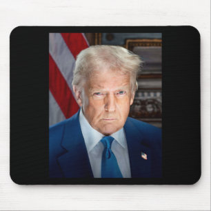 Mousepad Retrato Oficial da Casa Branca Donald J Trump 2025