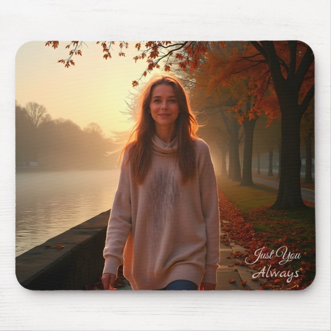 Mousepad Retrato Personalizado Dela – Um Presente Especial  (Frente)