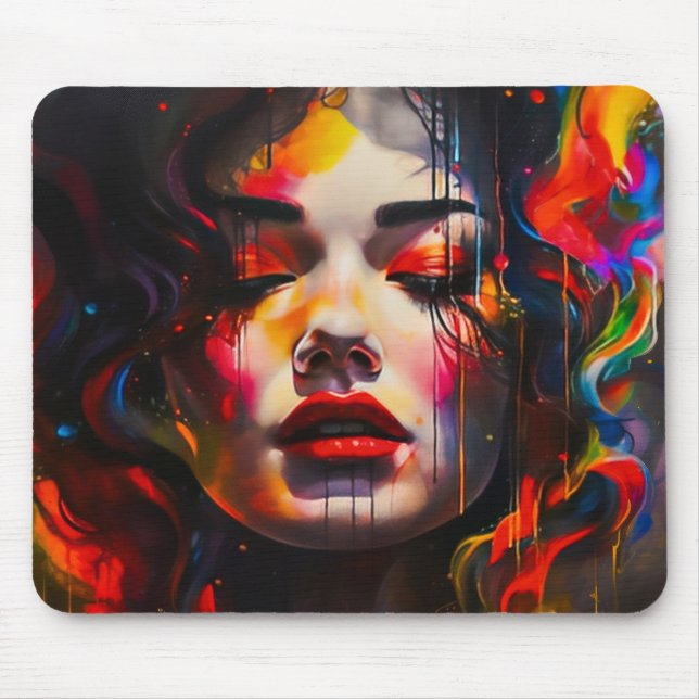 Mousepad Retrato Surreal Negrito (Frente)