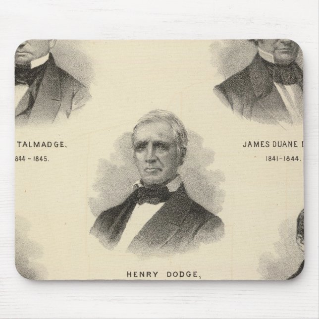 Mousepad Retratos Governadores de Wisconsin NP Talmadge (Frente)