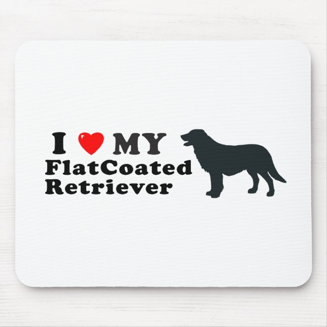 Mousepad Retriever de FlatCoated (Frente)