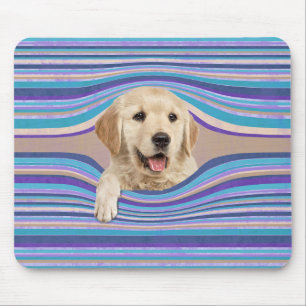Mousepad Retriever De ouro Em Bandas
