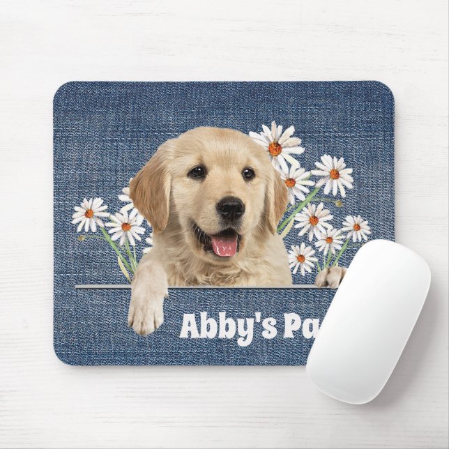 Mousepad Retriever de ouros e Visitas (Com mouse)