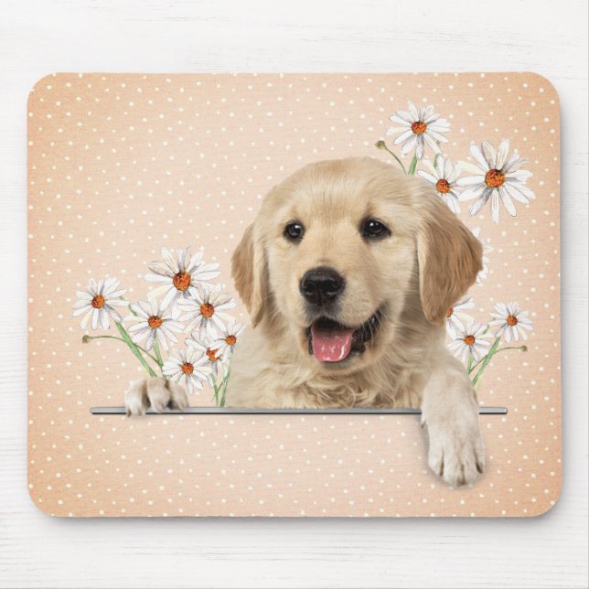 Mousepad Retriever de ouros e Visitas (Frente)