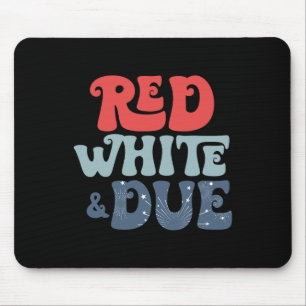 Mousepad Retro 4 De Julho Anúncio De Gravidez Vermelho Bran