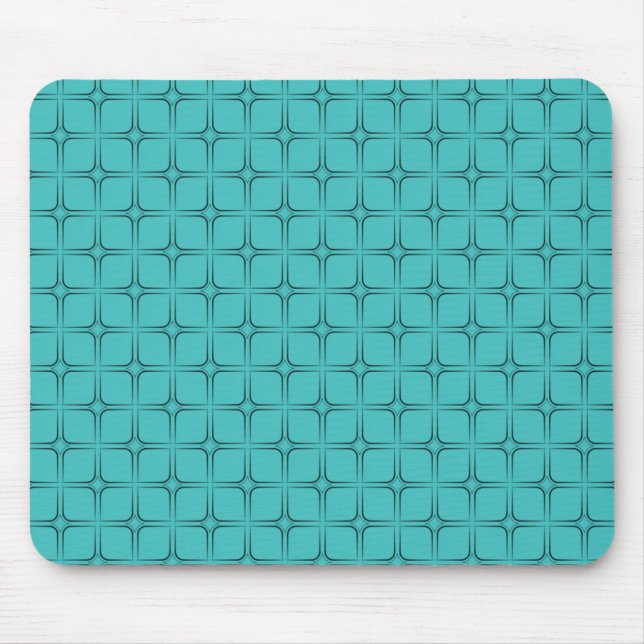 Mousepad Retro Bliss Mousepad, Turquoise (Frente)