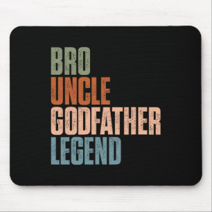 Mousepad Retro Bo Tio Goddad Legend Funny Uncles Fath