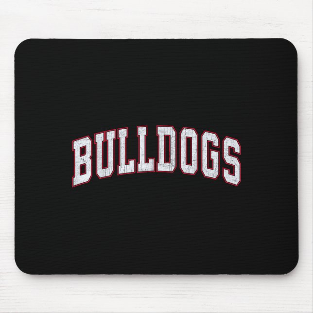 Mousepad Retro Bulldogs For Men Women Boys Girls Kids  (Frente)