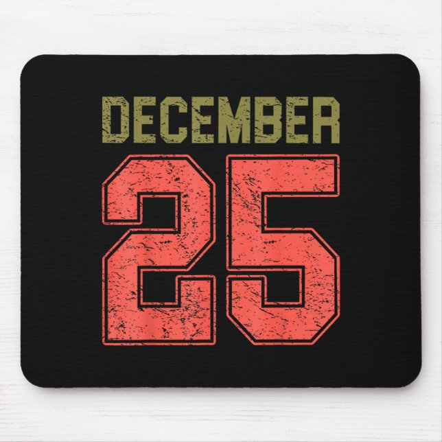 Mousepad Retro Christmas Shirts Men Women December 25 Xmas  (Frente)